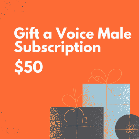 🎁 Gift Annual Voice Male Subscription (Digital) $50